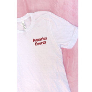 Embroidered Sign Aquarius Astro Shirt gift