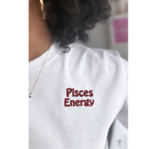 Embroidered Sign Pisces Astro Shirt gift