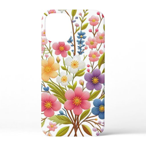 Embroidered Springtime Dreams iPhone 12 Mini Case