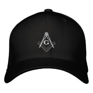 Embroidered Square and Compass Ballcap Baseball Cap