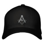 Embroidered Square And Compass Ballcap Embroidered Baseball Cap at Zazzle