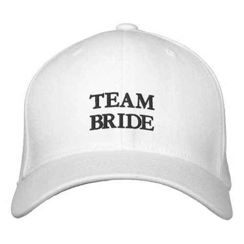 Embroidered Team Bride Bachelorette Baseball Hat