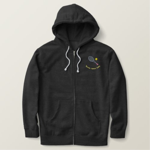Embroidered Tennis Jacket Embroidered Hoodie