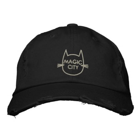 Embroidered Twill Cap With Magic City Kitties Logo
