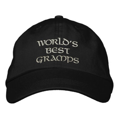 Embroidered Worlds Best Gramps Hat