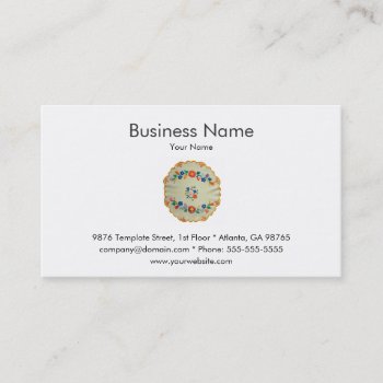 Embroidery Business Card Template by Weaselgift at Zazzle