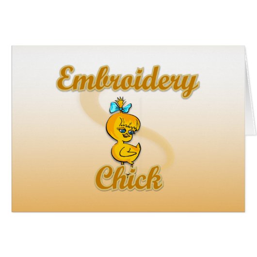 Embroidery Chick Cards (Front Horizontal)