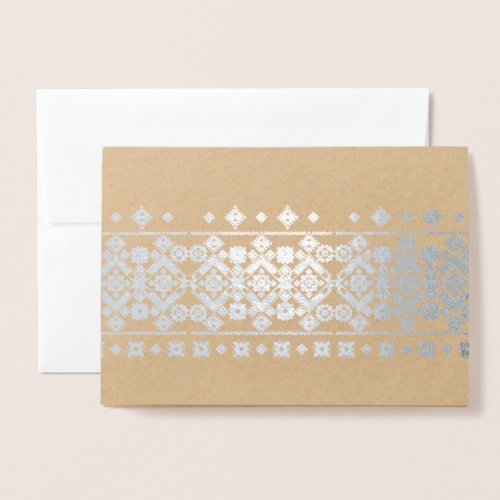 Embroidery Design Foil Card