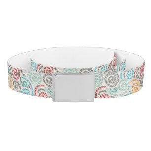 Embroidery fancy rumpled paper belt