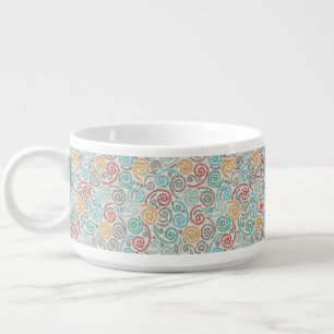 Embroidery fancy rumpled paper bowl