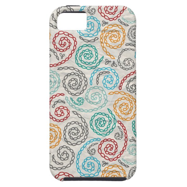 Embroidery fancy rumpled paper Case-Mate iPhone case (Back)
