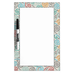Embroidery fancy rumpled paper dry erase board
