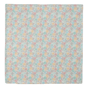Embroidery fancy rumpled paper duvet cover