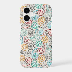 Embroidery fancy rumpled paper iPhone 17 case