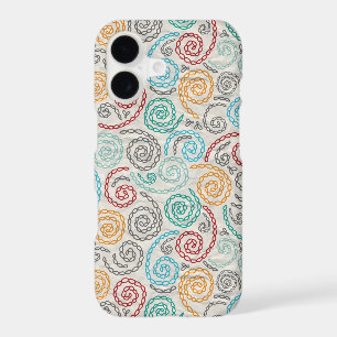 Embroidery fancy rumpled paper iPhone 17 case