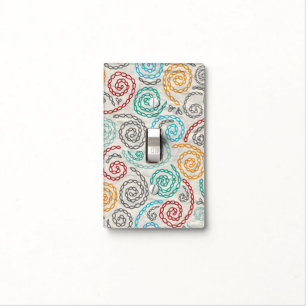 Embroidery fancy rumpled paper light switch cover