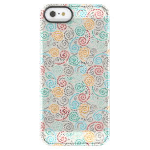 Embroidery fancy rumpled paper permafrost iPhone SE/5/5s case