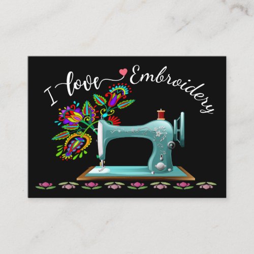 Embroidery _ Fashion _ Seamstress Business Card