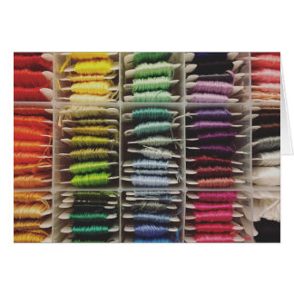 Embroidery Floss Rainbow Cards