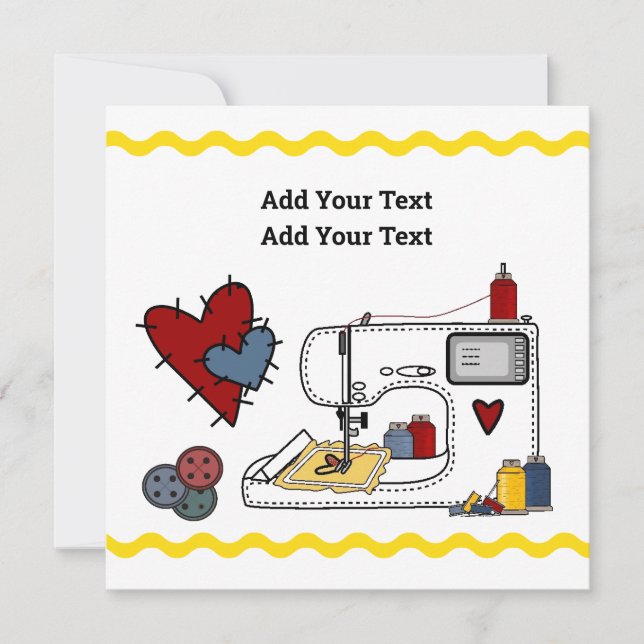 Embroidery  invitation (Front)