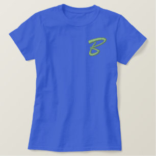 Embroidery Monogram Letter B Initial Embroidered Shirt