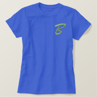 Embroidery Monogram Letter B Initial Embroidered Shirt
