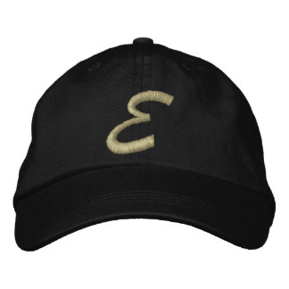 Embroidery Monogram Letter E Initial Embroidered Baseball Hat