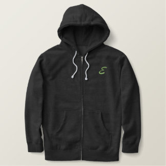 Embroidery Monogram Letter E Initial Embroidered Hoodie