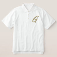 Embroidery Monogram Letter G Initial