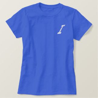 Embroidery Monogram Letter I Initial Embroidered Shirt