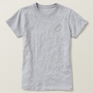 Embroidery Monogram Letter O Initial Embroidered Shirt