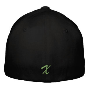 Embroidery Monogram Letter X Initial Embroidered Baseball Cap