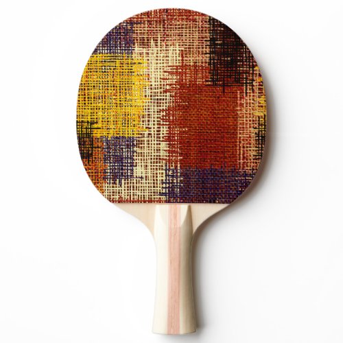 Embroidery ornament, colored lines, bohemian style ping pong paddle
