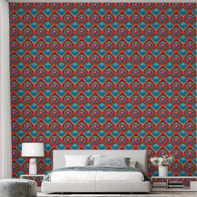 Embroidery Pattern Wallpaper (Bedroom)