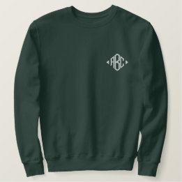 Embroidery Personalized Monogram Initials Embroidered Sweatshirt