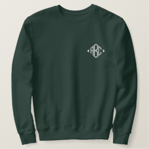 Embroidery Personalized Monogram Initials Embroidered Sweatshirt