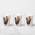 Embroidery rooster - Embroidery traditional animal Paper Cups | Zazzle