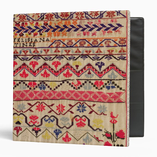 Embroidery sampler binder (Front/Inside)