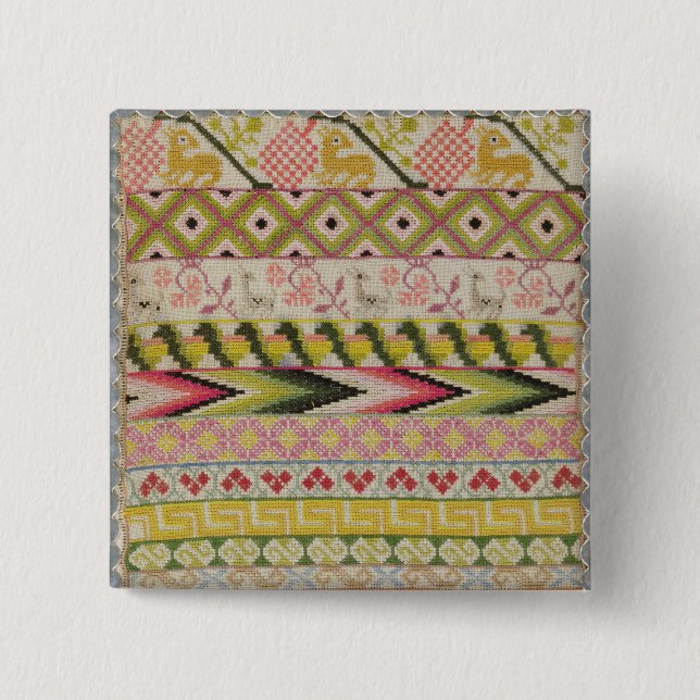 Embroidery sampler button (Front)