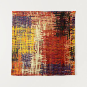 Embroidery - seamless ornament. Colored lines on a Tapestry