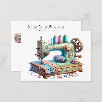 Embroidery / Sewing / Seamstress  Business Card by sharonrhea at Zazzle