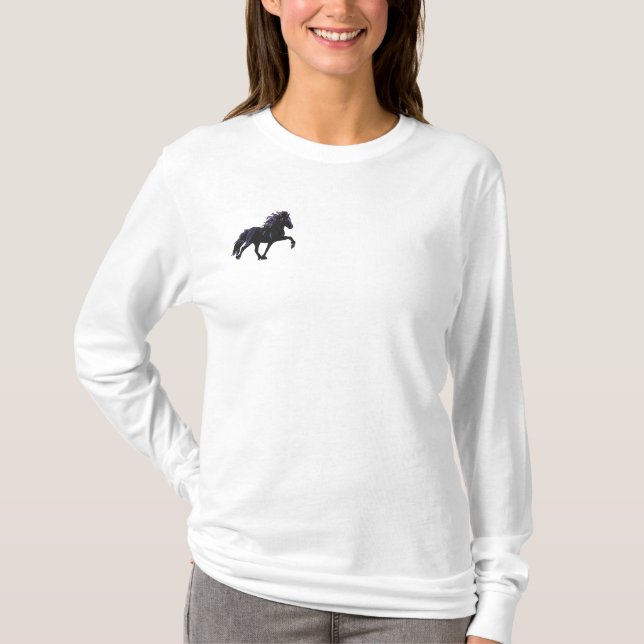 Embroidery Shaded Icelandic Embroidered Long Sleeve T-Shirt (Front)
