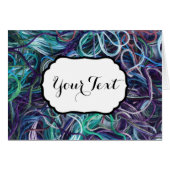 Embroidery Thread Pattern ♥ Crafts Your Text Cards (Front Horizontal)