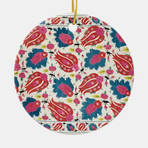 Embroidery Turkish textile Ceramic Ornament