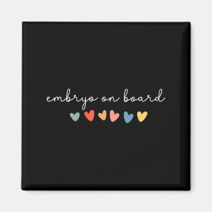 Embryo On Board Heart Ivf Transfer Day Fertility N Magnet