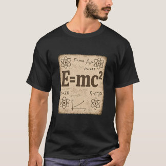 EMC2 Physics Formula Vintage Science style T-Shirt