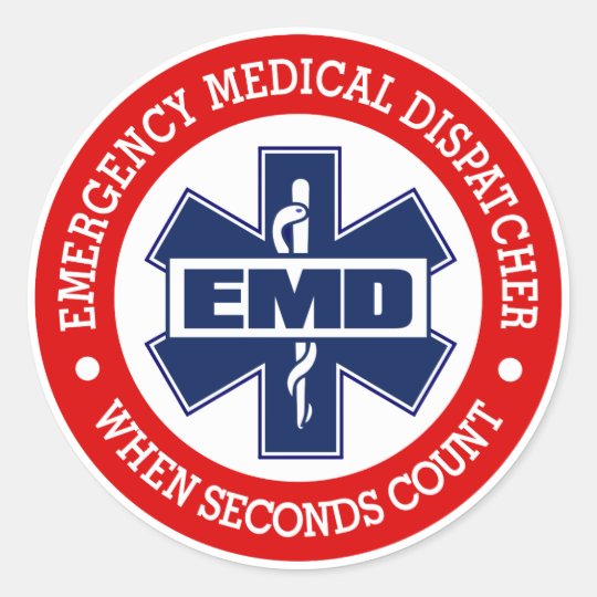 EMD (Emergency Medical Dispatcher) Classic Round Sticker