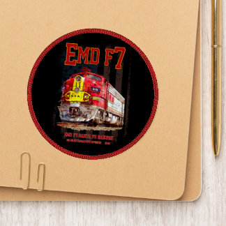 EMD F7 Santa Fe Warbonnet with American Flag. Patch