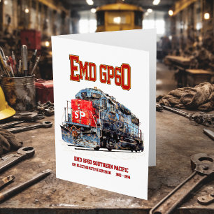 EMD GP60 Diesel Locomotive of Southern Pacific Thank You Card