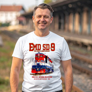 EMD SD-9 USA 250th Anniversary Heritage Locomotive T-Shirt